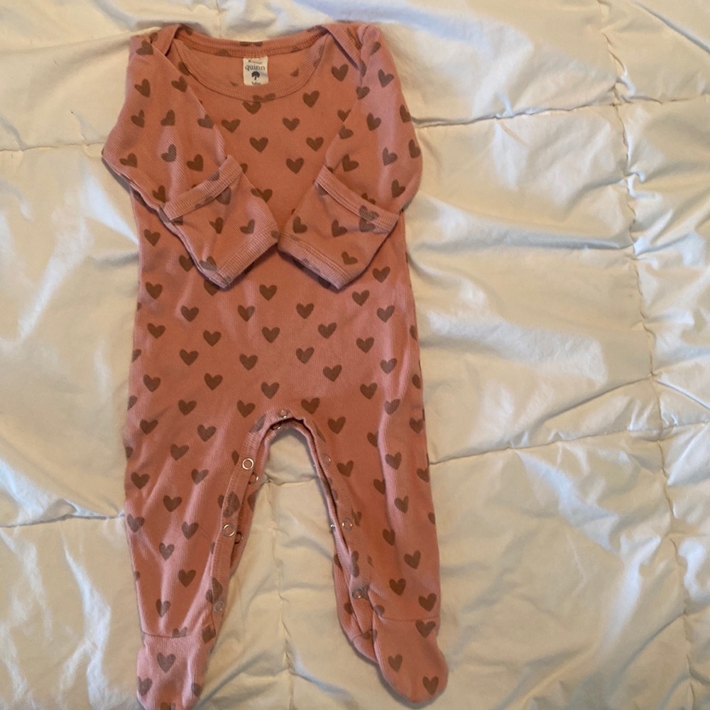 3-6 month organic cotton footie Kate Quinn